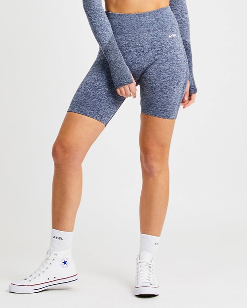 AYBL Motion Seamless Cycling Shorts Marineblå | HPDLVA-405
