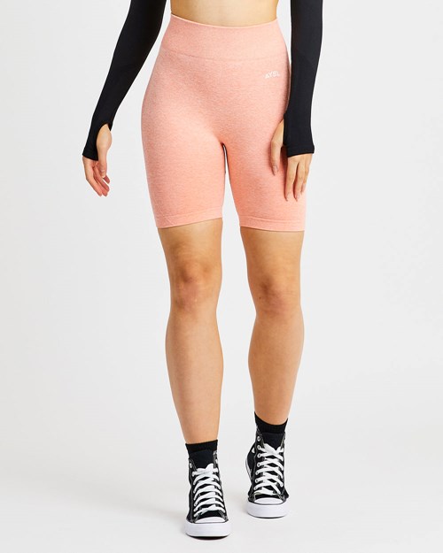 AYBL Motion Seamless Cycling Shorts Peach Marl | GIEVWY-208