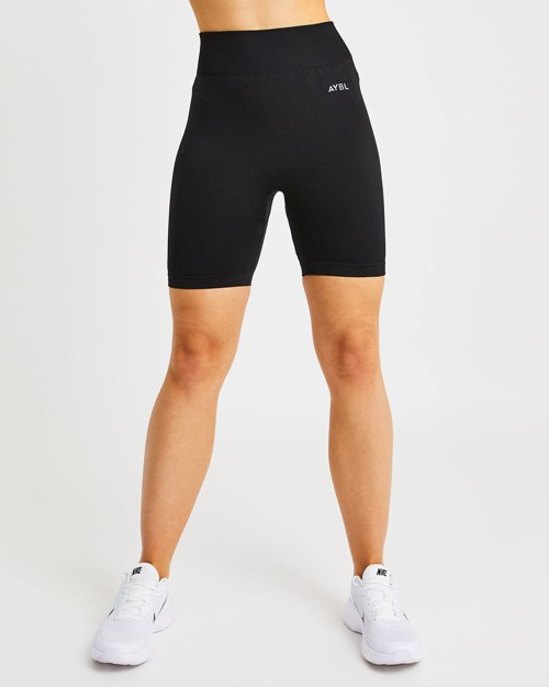 AYBL Motion Seamless Cycling Shorts Svarte | XJFABN-642