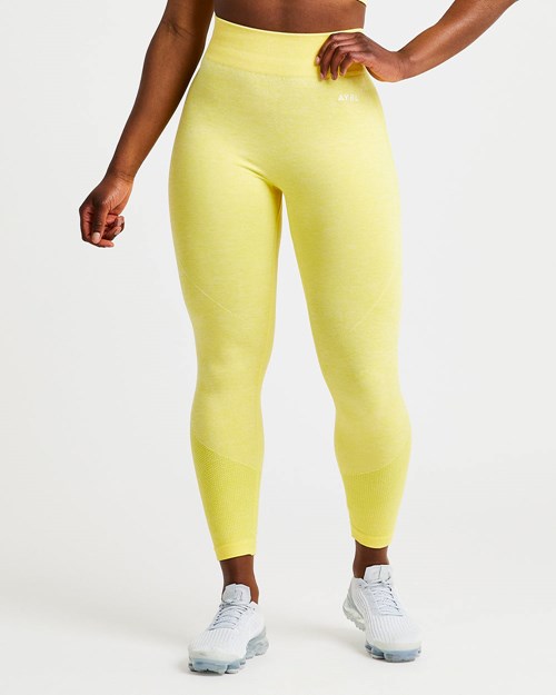 AYBL Motion Seamless Leggings Gul | VTCPXI-137