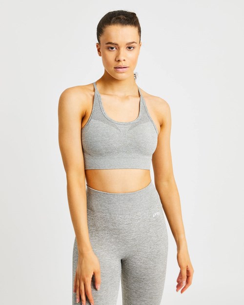 AYBL Motion Seamless Sports Bra Khaki | XKFBMA-139