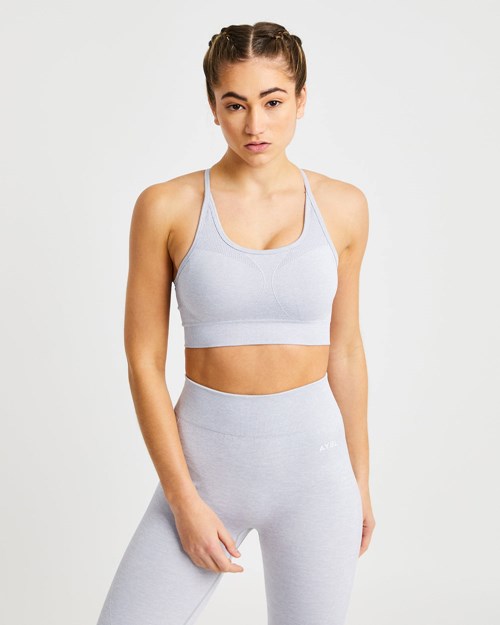 AYBL Motion Seamless Sports Bra Lyse Grå | LQJIFM-435
