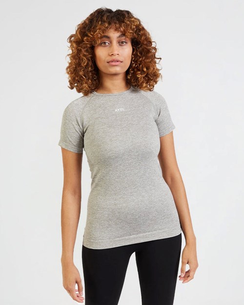 AYBL Motion Seamless T Shirt Khaki | JUQWTX-874
