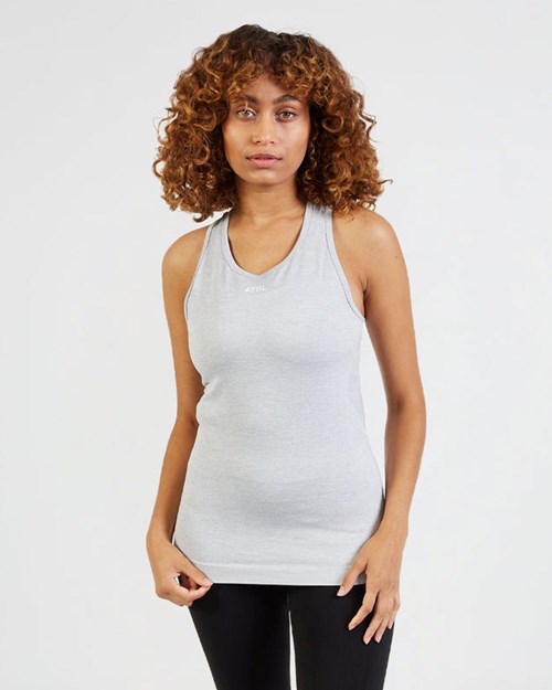 AYBL Motion Seamless Vest Lyse Grå | GLTMIE-954
