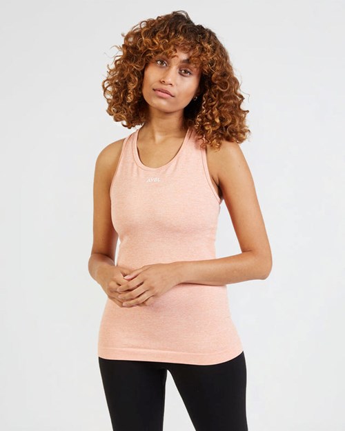 AYBL Motion Seamless Vest Peach | VOSDGK-092