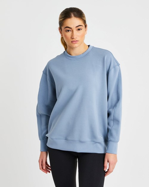 AYBL Oversized Jumper Blå | BHELAS-509