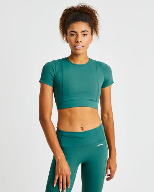 AYBL Pace Crop Top Dyp Grønn | BWAJTZ-792