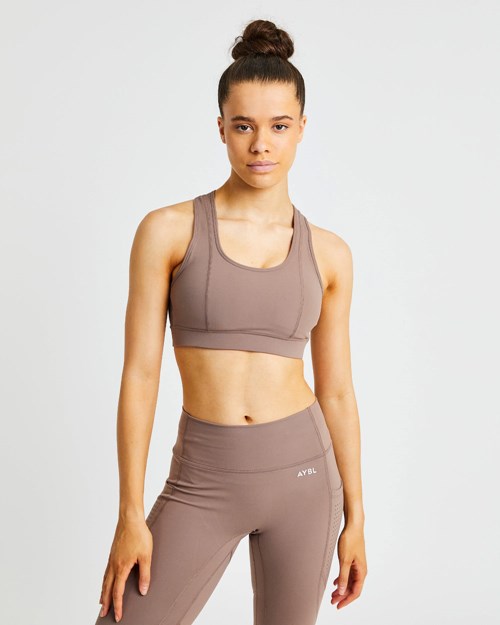 AYBL Pace Sports Bra Brune | PLIHNE-462