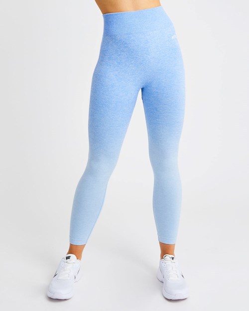AYBL Pulse Ombré Seamless Leggings Blå | LSIFME-068