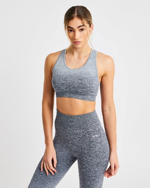 AYBL Pulse Ombré Seamless Sports Bra Grå | CLWVBM-410