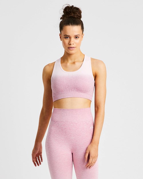 AYBL Pulse Ombré Seamless Sports Bra Rosa | TVIHKY-458