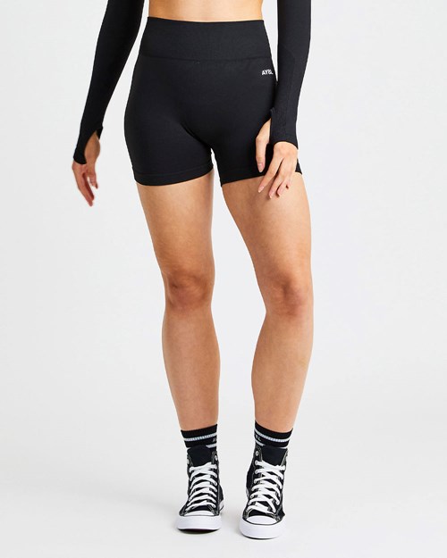 AYBL Pulse Seamless Shorts Svarte | STNODR-286