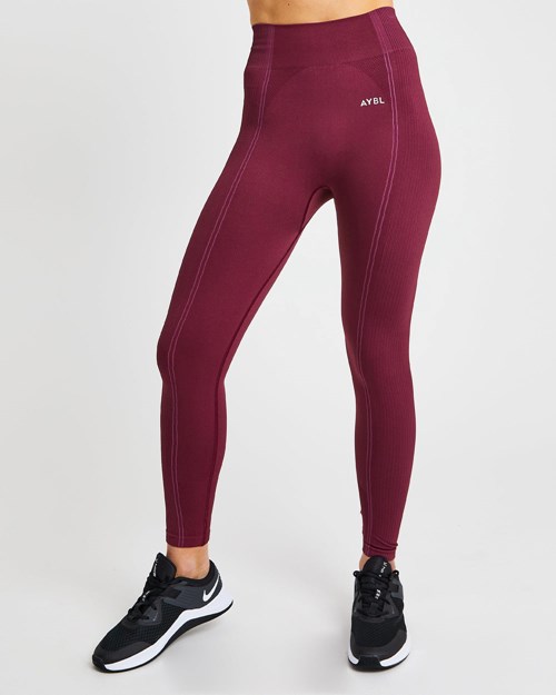 AYBL Reflex Seamless Leggings Plum | HUBKMQ-873