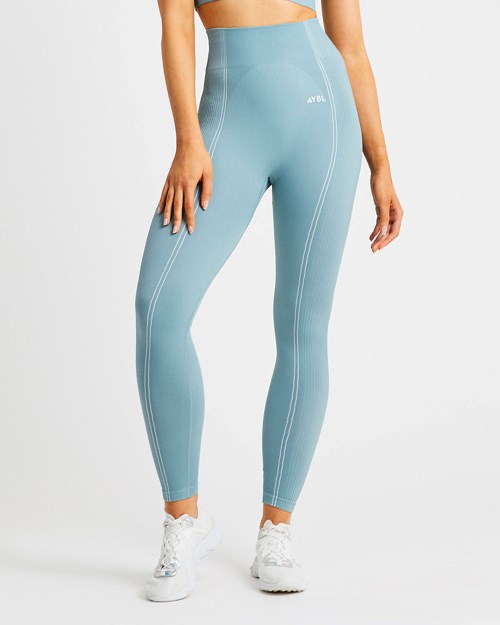 AYBL Reflex Seamless Leggings Teal | VPTLJM-605