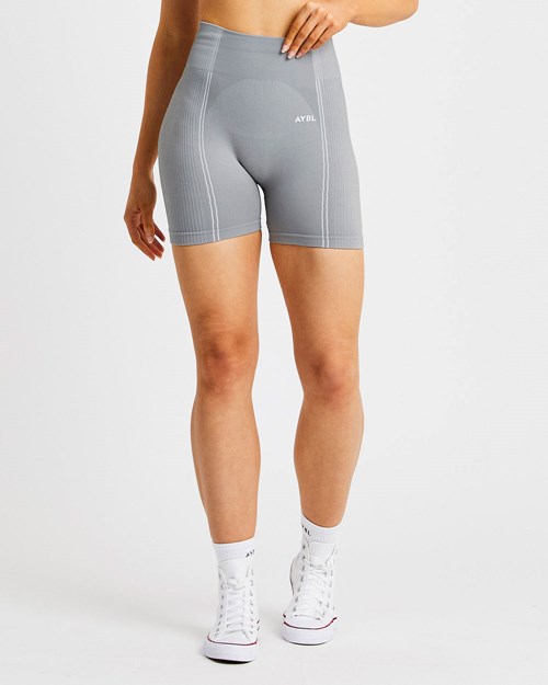 AYBL Reflex Seamless Shorts Grå | EVKRUZ-149