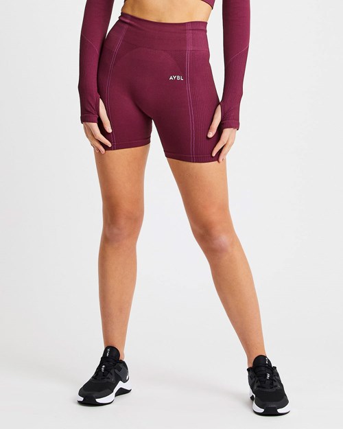 AYBL Reflex Seamless Shorts Plum | BXLOIV-369