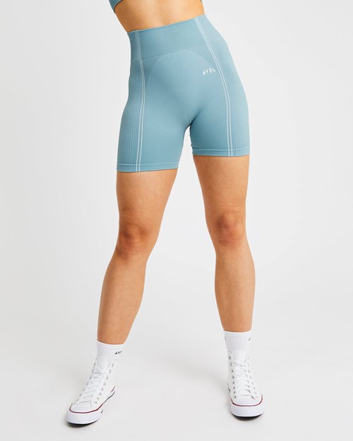 AYBL Reflex Seamless Shorts Teal | KPBSLR-925