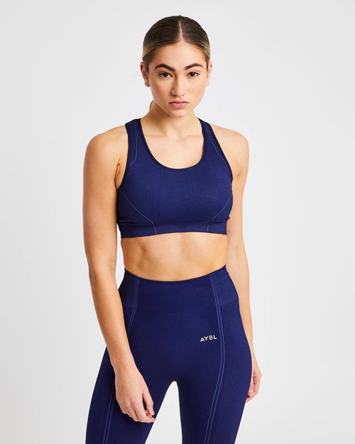 AYBL Reflex Seamless Sports Bra Kongeblå Blå | FEVTZX-953