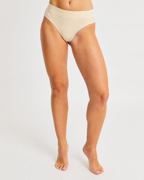 AYBL Seamless High Rise Thong Nude | GUBIXN-198