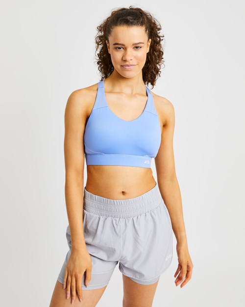 AYBL Sportive Open Back Sports Bra Blå | TMUHJO-475