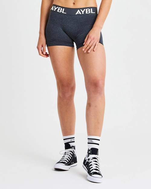 AYBL Staple Seamless Low Rise Shorts Svarte | GJXYAP-085