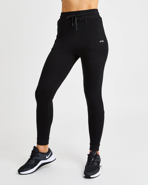 AYBL Studio Joggers Svarte | HGEKXT-372