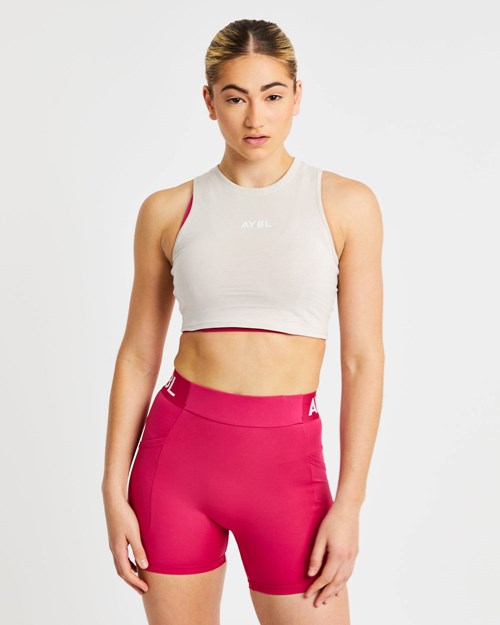 AYBL Trenings Crop Vest Beige | CLGOIM-026