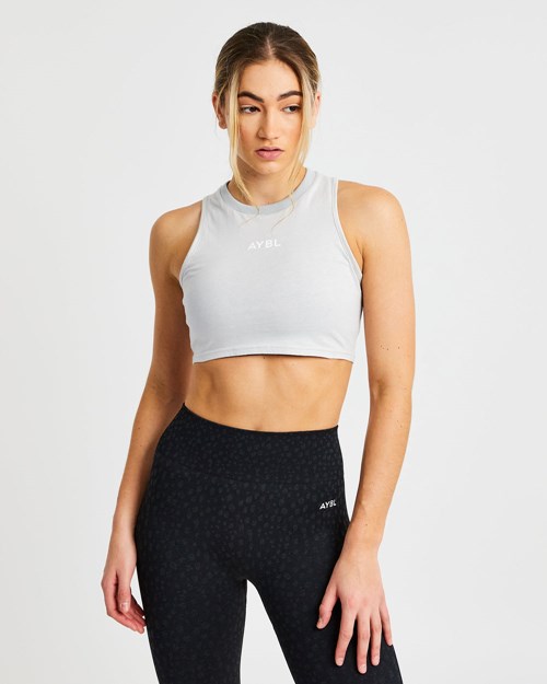 AYBL Trenings Crop Vest Grå | OTAYVM-012