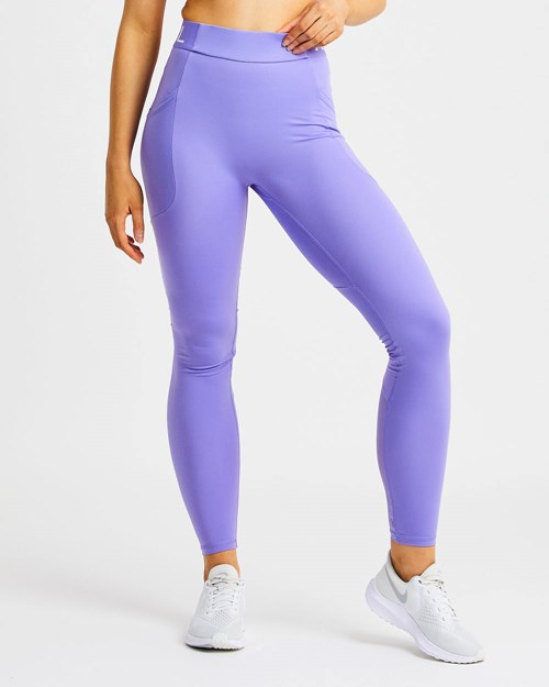 AYBL Trenings Leggings Lilla | CHYORT-173