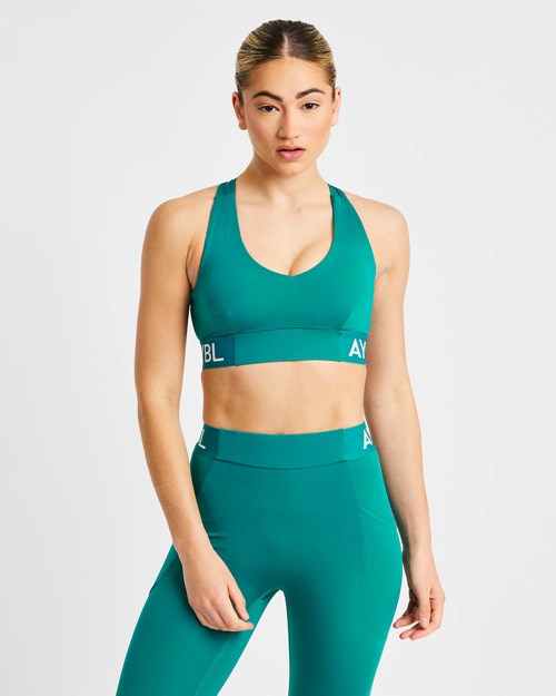 AYBL Trenings Sports Bra Teal | WTHERS-429