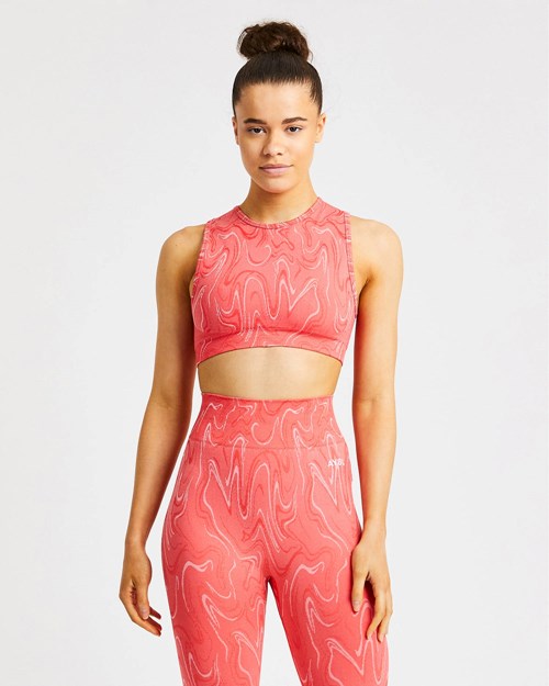 AYBL Velocity Seamless Crop Vest Korall | KYPBIG-570