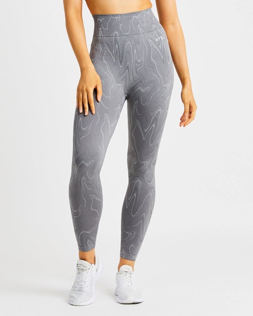 AYBL Velocity Seamless Leggings Grå | CAMUDY-214
