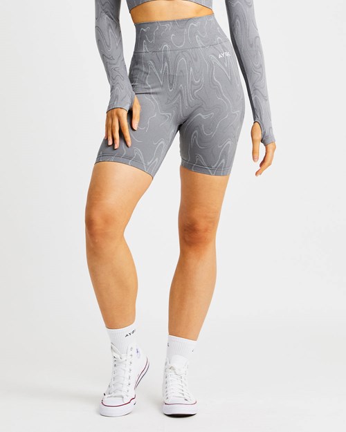 AYBL Velocity Seamless Shorts Grå | WRMQAN-312
