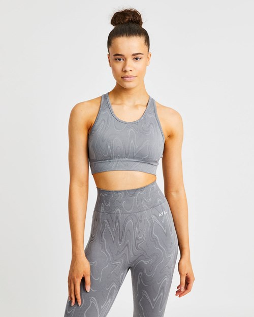 AYBL Velocity Seamless Sports Bra Grå | SDJRZF-473