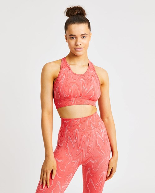AYBL Velocity Seamless Sports Bra Korall | AXELCG-927