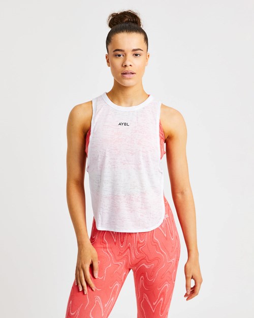 AYBL Velocity Twist Vest Hvite | EVWISQ-698